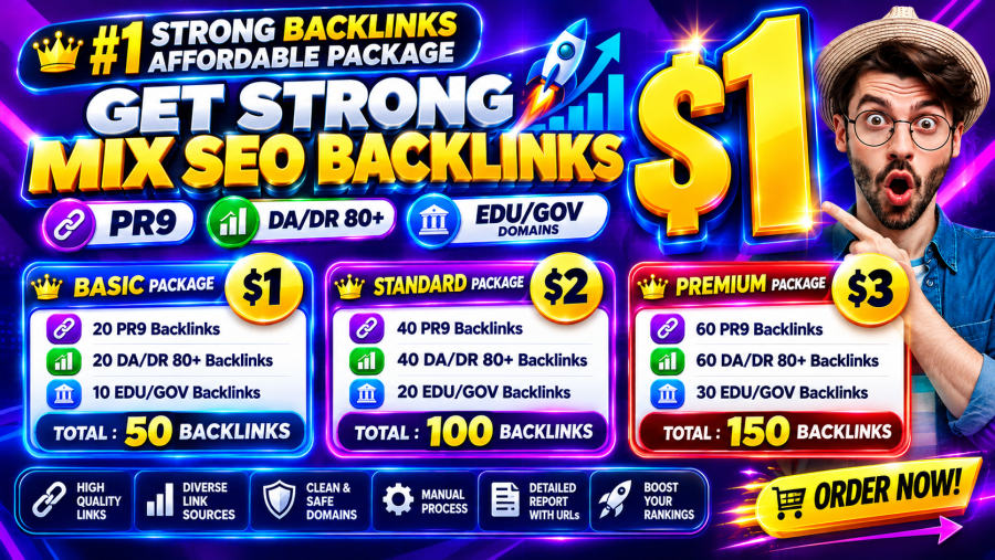 Get Strong 50 MIX SEO EDU/GOV Backlinks | PR9, DA/DR 80+ & Spam free Links