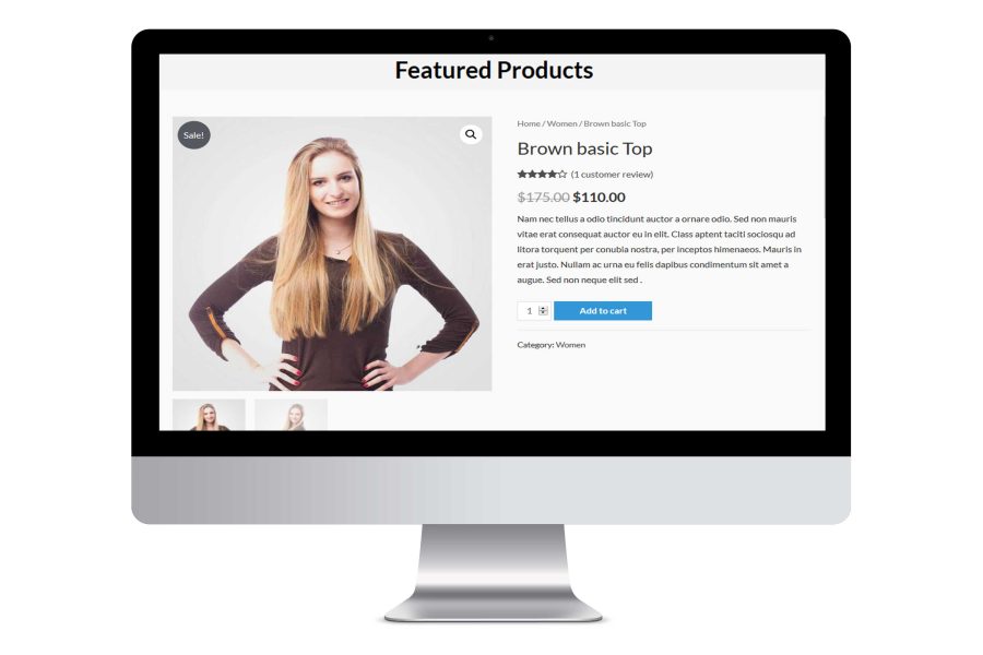 eCommerce Online store website