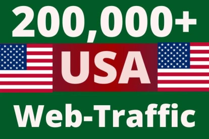 200,000 USA Real Human Website Traffic 