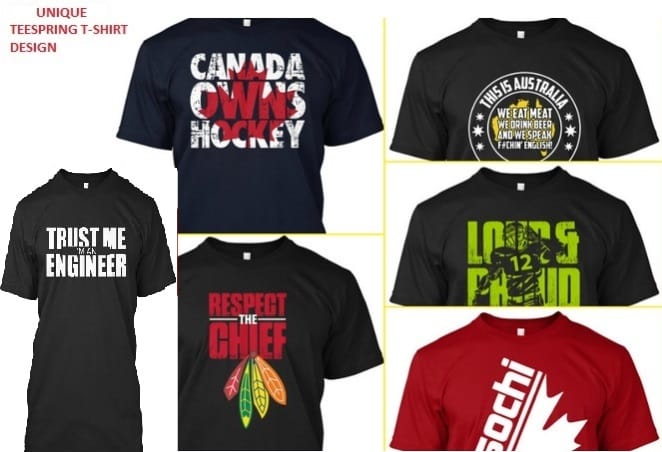 I will give You 63 Editable PROFESSIONAL Teespring Tshirt Design Template