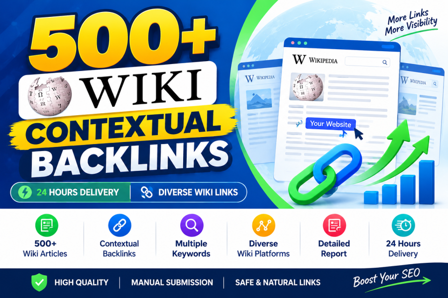 I Will Build 500+ Wiki Article Contextual Backlinks Within 24 Hours