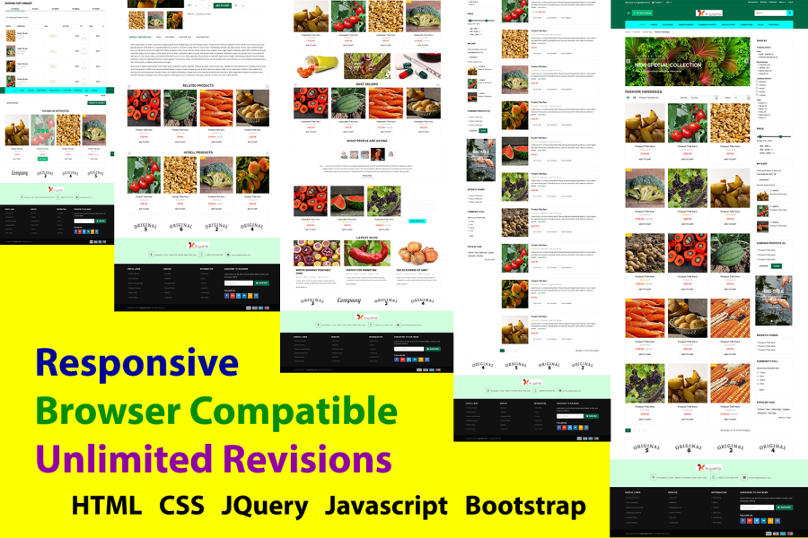 I will create responsive HTML webpage with SEO tag.