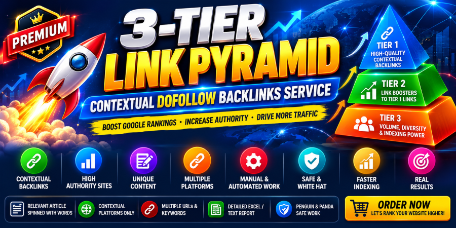 Get 2026 Updated 3-Tier Link Pyramid Strategy Backlinks Service to Boost Your Website Rank
