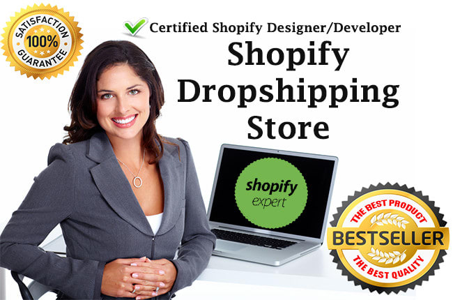 I will create an automated shopify dropshipping shopify store with oberlo and aliexpress