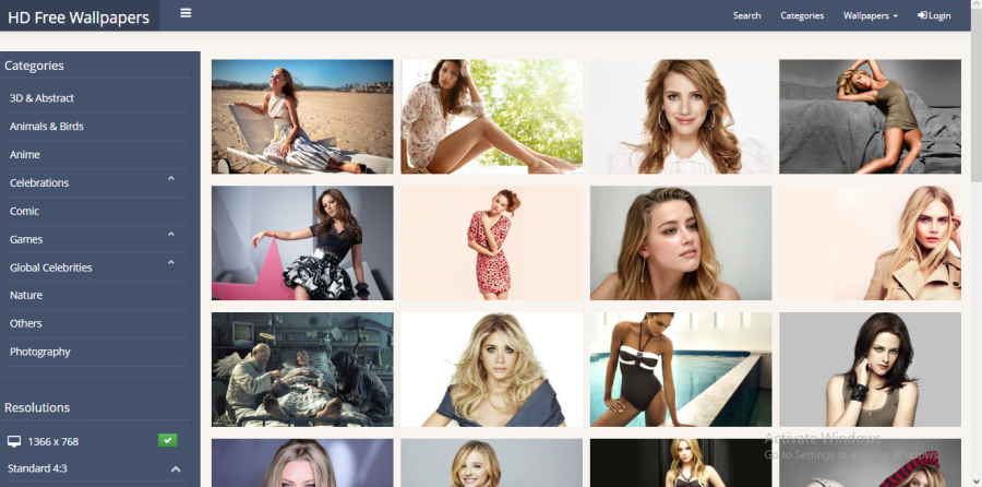 Free Unlimited earning Wallpapers, Photo gallery Website Script