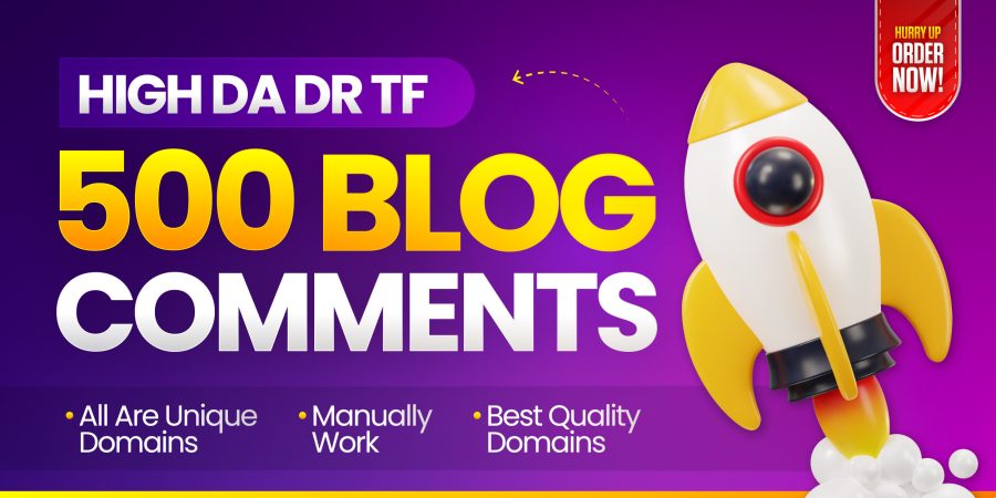 Create 500 High Quality Blog Comments Backlinks