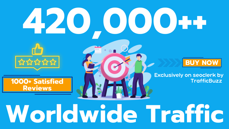 Drive 420,000++ Targeted Human Traffic to your Website or Blogs