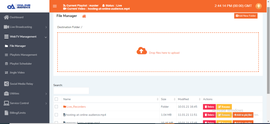 CREATE TV CHANNEL STREAM LIVE VIDEO & CREATE PLAYLISTS