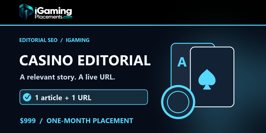 I will write and publish one casino guest article on our network