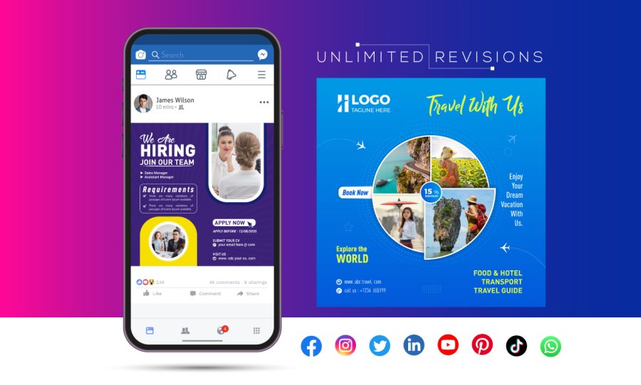 Excellent Social Media Post or Ads Design