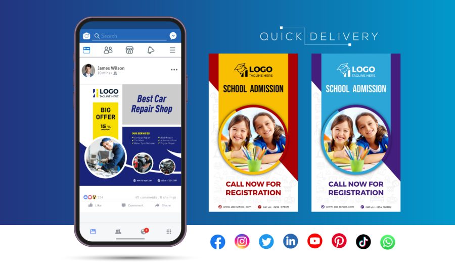 Excellent Social Media Post or Ads Design