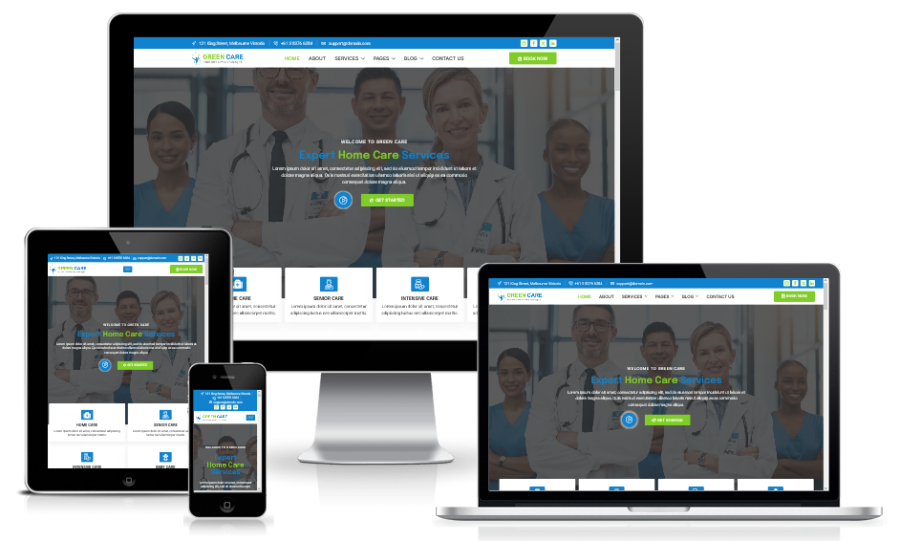 Clinic, dental, doctor, hospital, healthcare website using wordpress, squarespace, or shopify