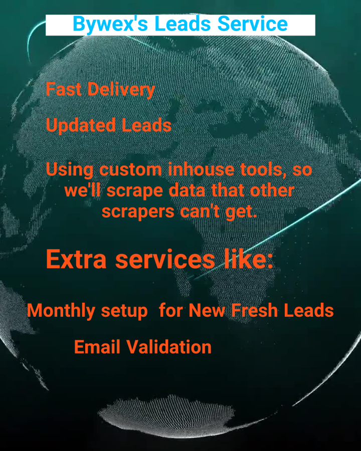 500 B2B LEADS fresh. Your Keyword-Your Location! HQ Email List Building.