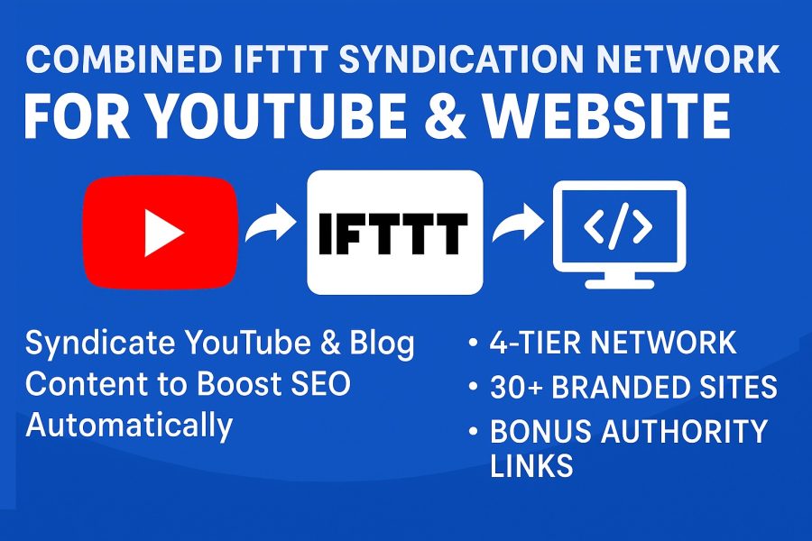 Combined IFTTT Network For YouTube And Website
