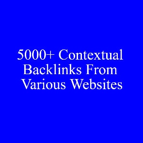 I Will Give 5000+ Contextual Backlinks From Various Websites