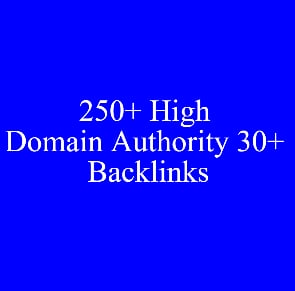 I Will Give 250+ High Domain Authority 30+ Backlinks