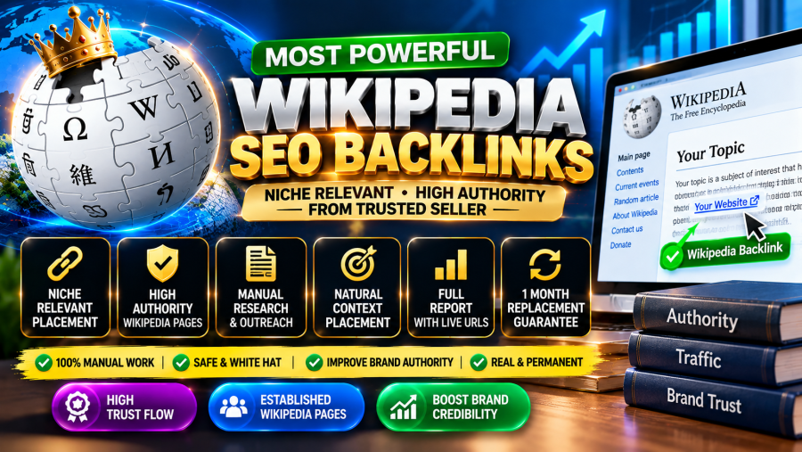 Most Powerful Niche Relevant Wikipedia SEO Backlinks from Trusted Seller