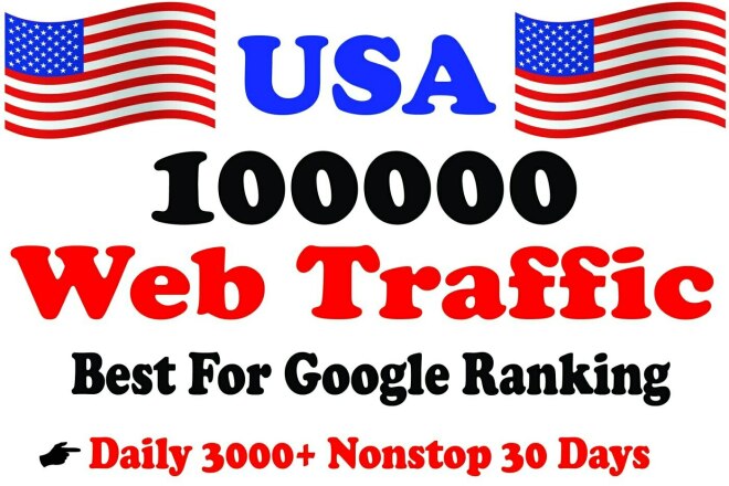 100000 USA web traffic from Search Engine 