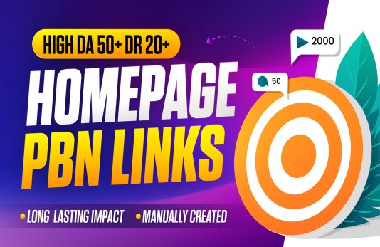 Boost Your SEO with High DA 50+ Homepage PBN Links