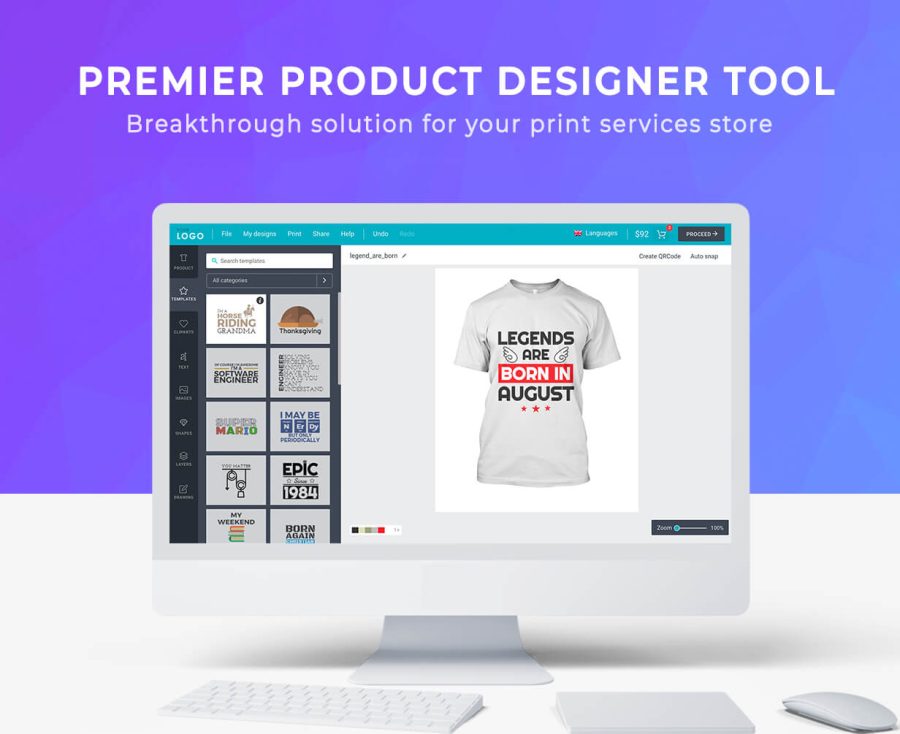T Shirt Printing, Designing, Ecommerce Website With WordPress