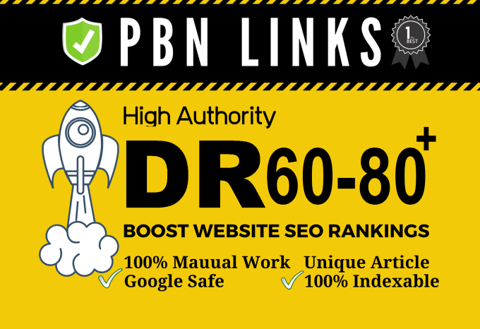 I will provide seo high do follow DR 60 to 80 high quality backlinks