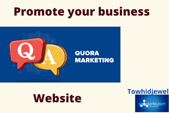 Promote your website with 20 high quality quora answer backlinks