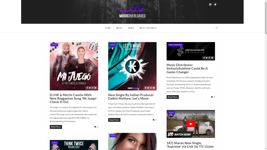Music Press Release Publication on 3 Music Blogs