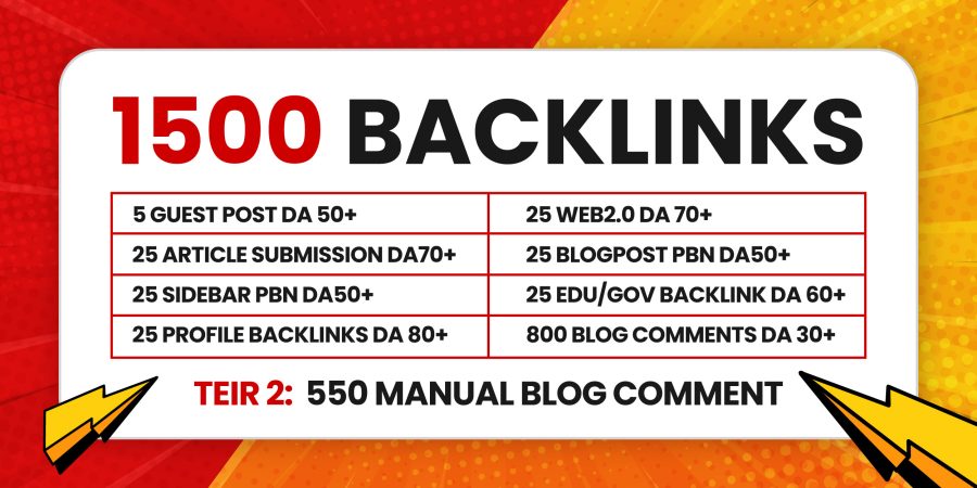 Exclusive 1500 Authority MIx EDU/Gov, PBNs, GUEST POST, BlogComments, Sidebar for Google Ranking