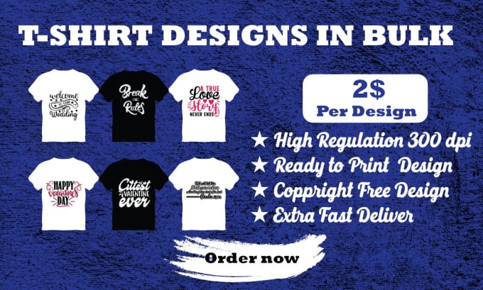I will make custom typography t shirt design or typography tshirt
