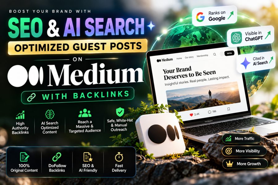 10 SEO and AI Search Optimized Guest Posts on Medium With Backlinks