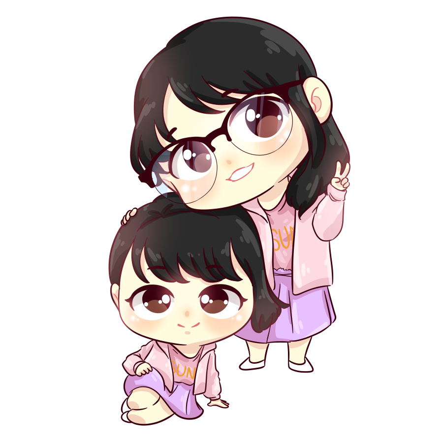 I'm a graphic designer but my job is illustration. I can make anime or chibi logo