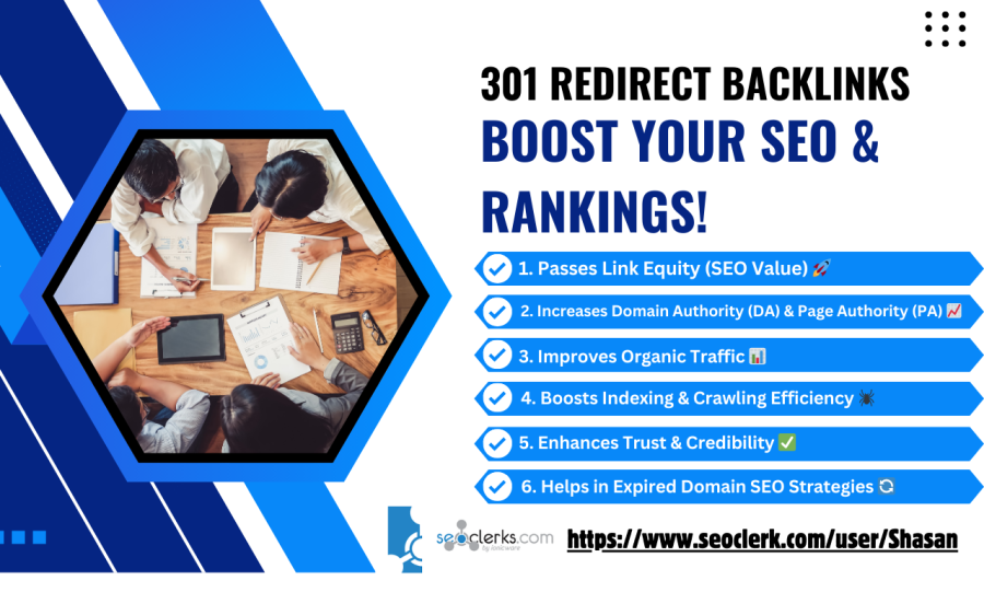 Boost Your SEO with Powerful 301 Redirect Backlinks from High Authority Domains!