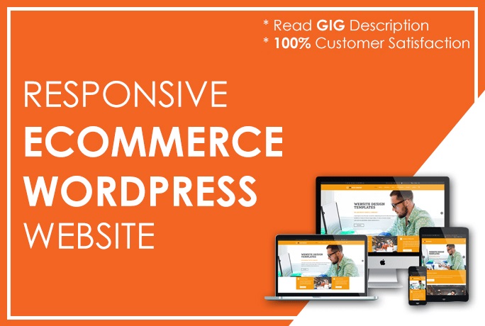 will design responsive ecommerce wordpress website with woocommerce