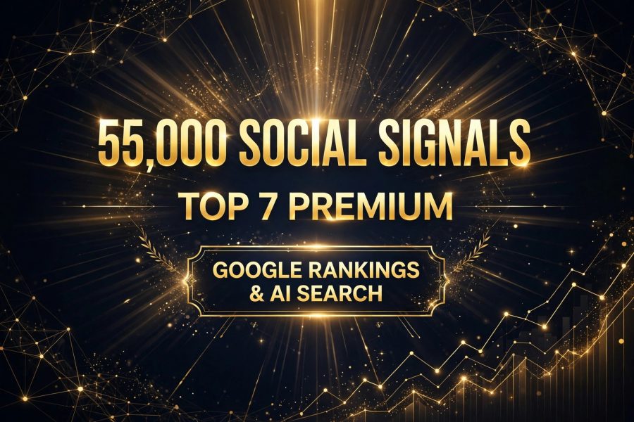 Top 7 Premium 55,000 Social Signals for Google Rankings & AI Search Visibility