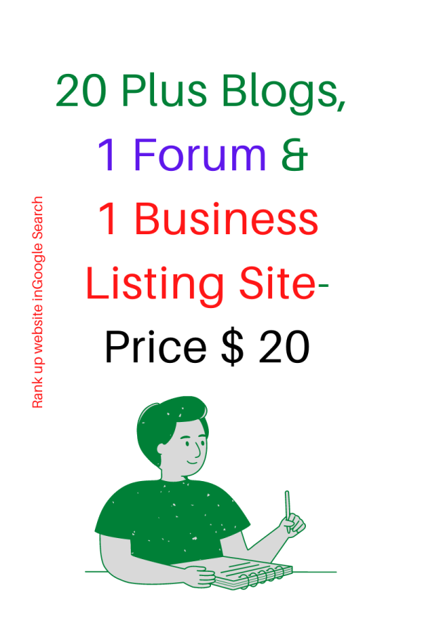 20 Plus Blogs, 1 Forum & 1 Business Listing Site