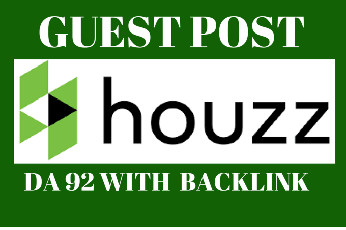 Publish A Guest Post On Home Improvement Site houzz.com