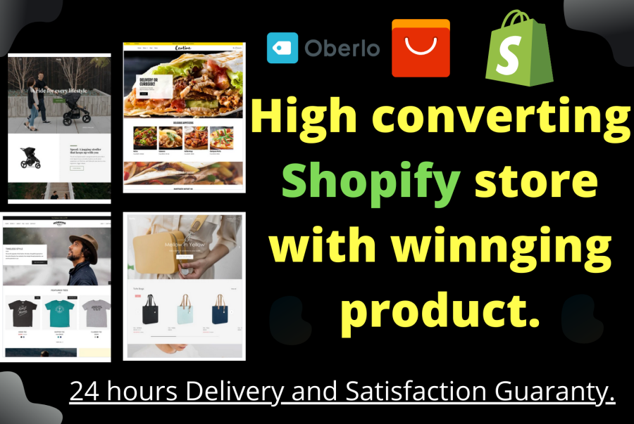 I will make a high converting shopify store with winning product