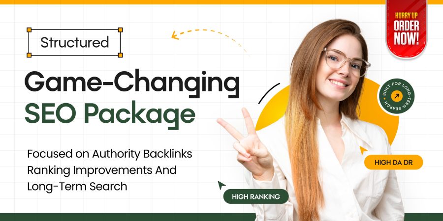 Game-Changing SEO Package Focused on Authority Backlinks Ranking Improvements, and Long-Term Search