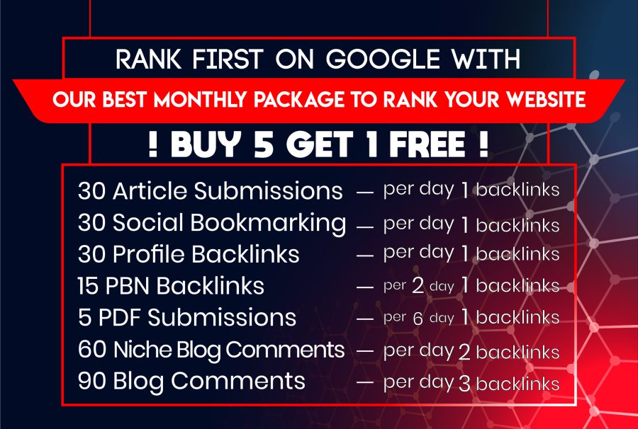 Rank First on Google With Our Best Monthly Package to Rank Your Website