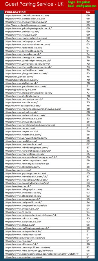 UK Guest Post Sites - Guest Posting Service UK - Quality Guest Post UK