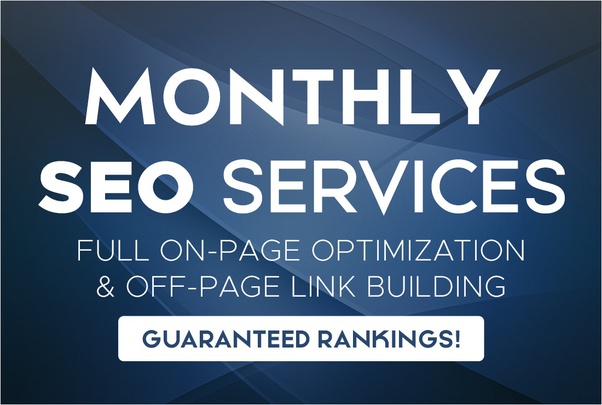 monthly SEO service, on and off page optimization for google top ranking