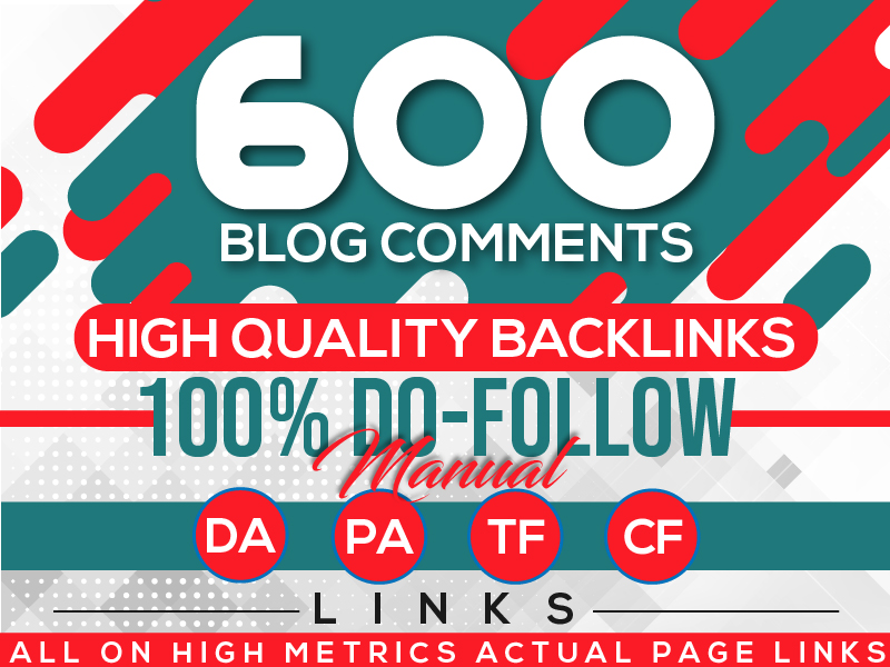 Manually 120 blog comment seo backlinks with high authority da