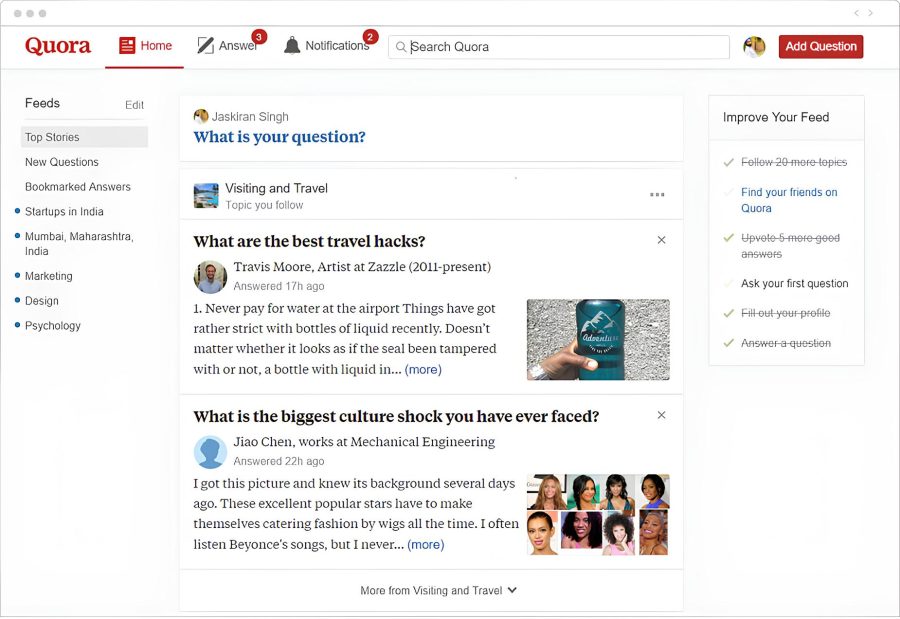 I will manually submit 50 high quality Quora answers for your keyword & uri