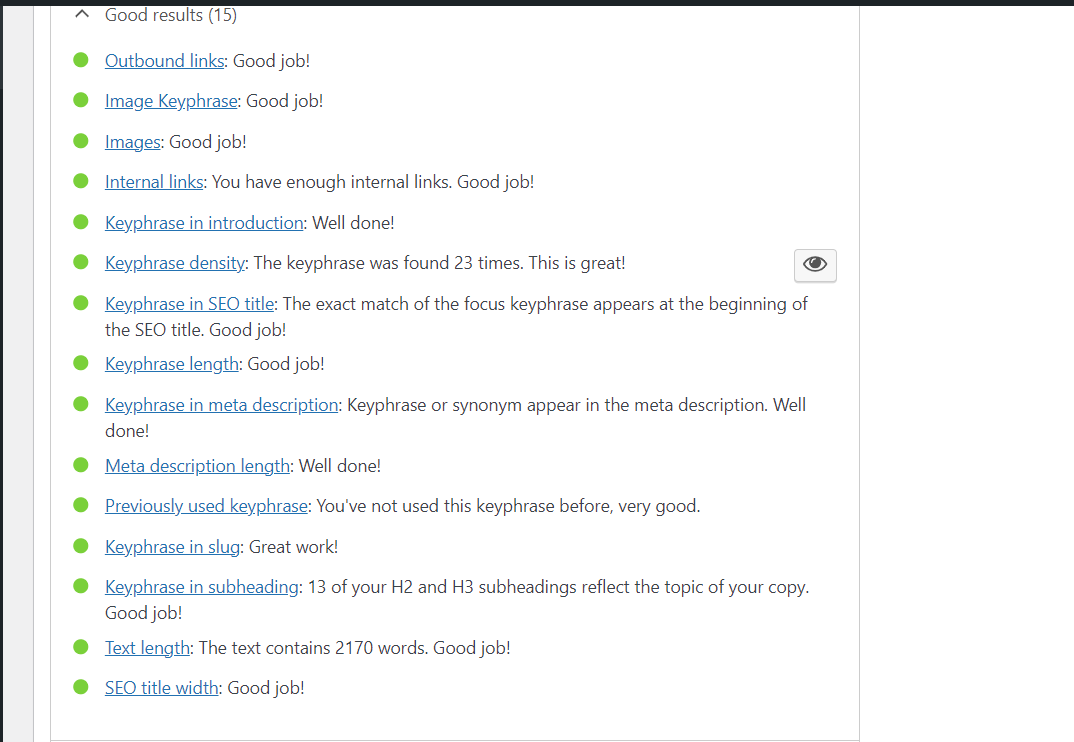 WordPress on page SEO with Yoast or Rank math