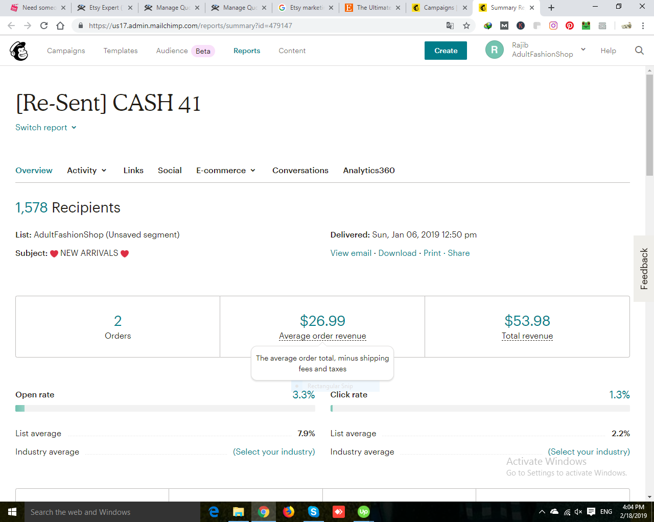 I will run a email marketing campaign through mailchimp
