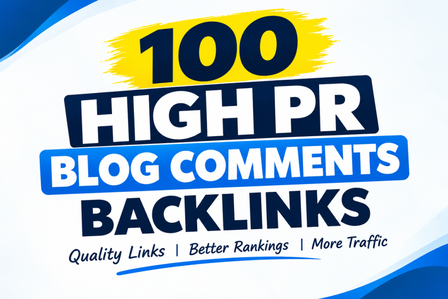 100 High PR Blog Comments Backlinks increase your website Traffic And Authority