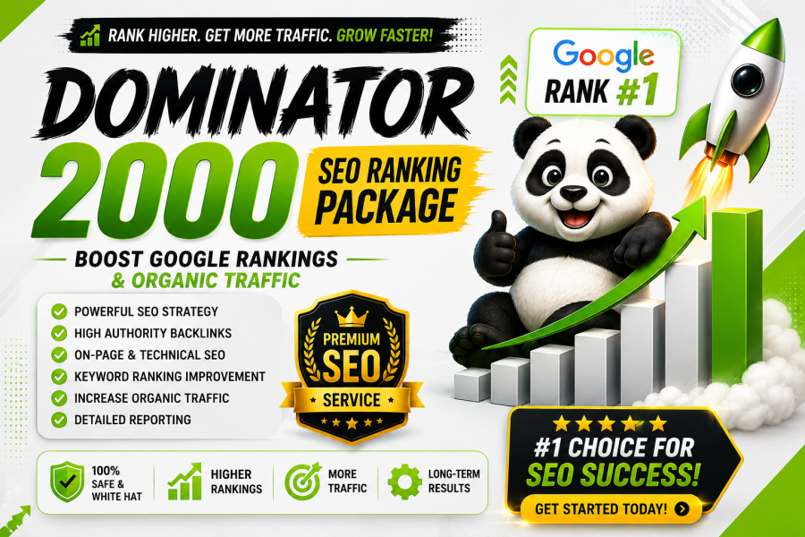 Premium Dominator 2000 SEO Package for Powerful Website Ranking Growth
