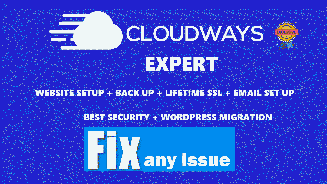 Cloudways Website Setup,Migration and Fix any Issue