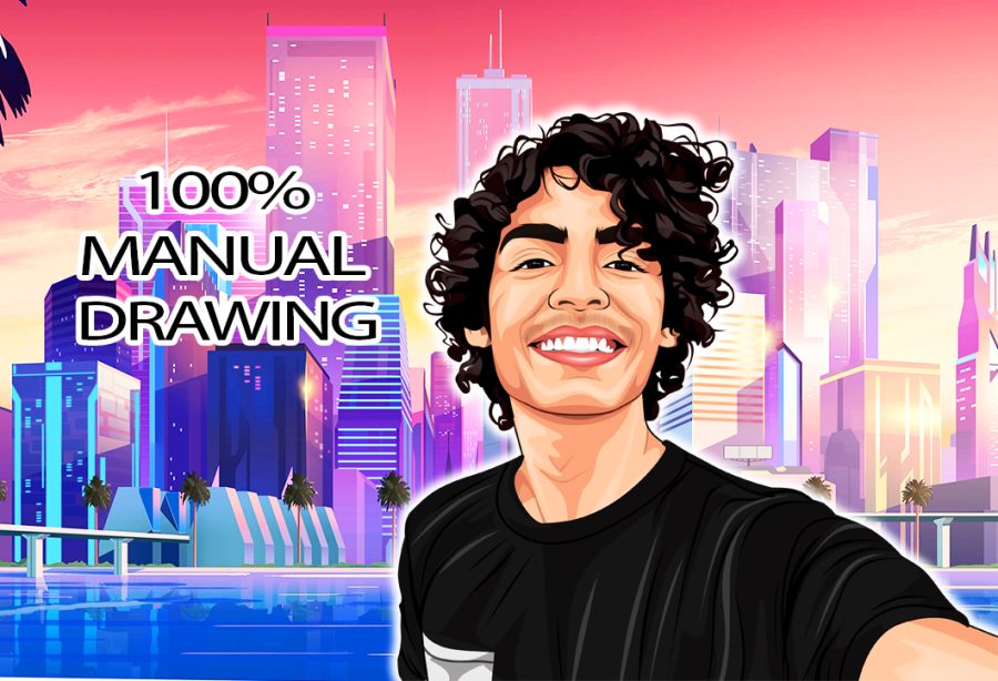Make your picture into a cartoon portrait 