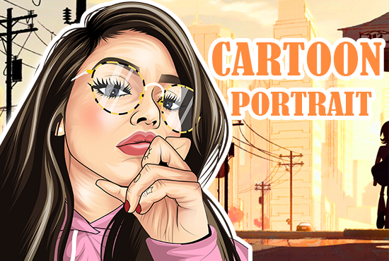 Make your picture into a cartoon portrait 